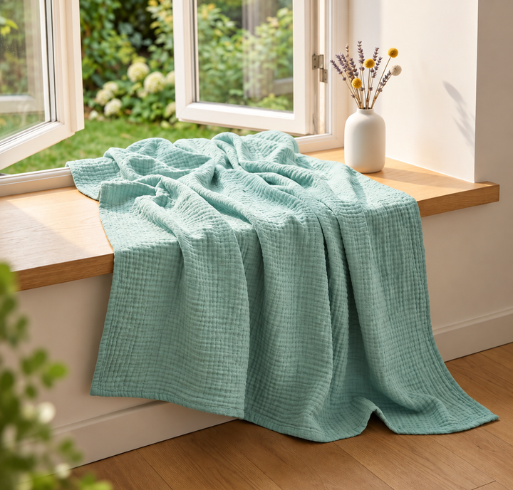 NuShee NINE™ | Das 9-lagige XL Baumwoll-Kuscheltuch