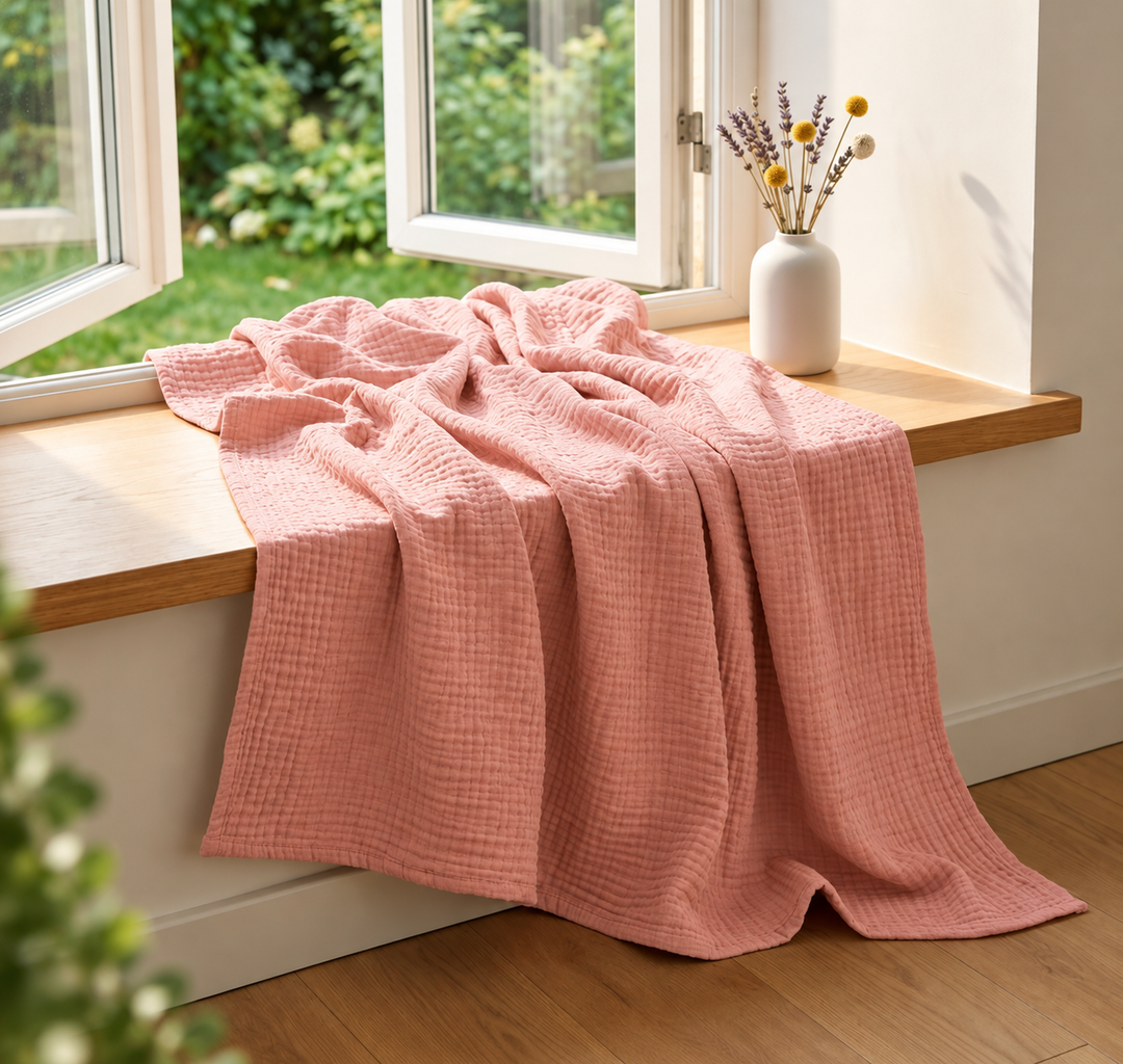 NuShee NINE™ | Das 9-lagige XL Baumwoll-Kuscheltuch