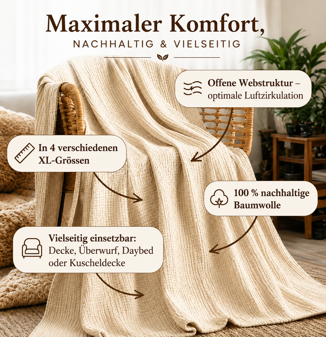 NuShee™ I Das XL Baumwoll-Kuscheltuch