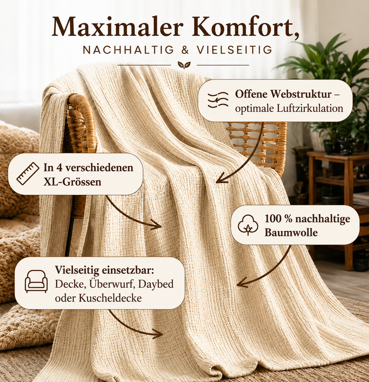 NuShee™ I Das XL Baumwoll-Kuscheltuch