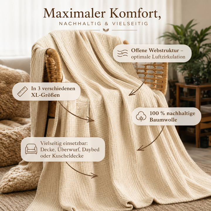 NuShee™ I Das XL Baumwoll-Kuscheltuch
